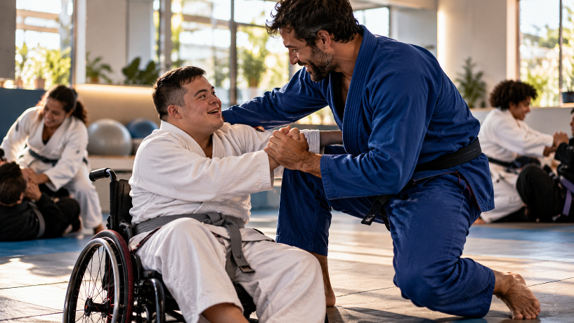 Artes Marciais Inclusivas (Jiu-Jitsu e Judô adaptados):
